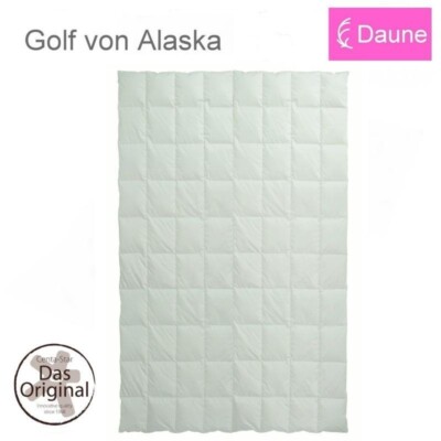 Centa Star Daunendecke Leicht 8x10 Karos Golf von Alaska Sommerdecke 155x200cm
