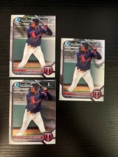 1st bowman chrome FIRST pre rookie card Carlos Aguilar 3 (three)