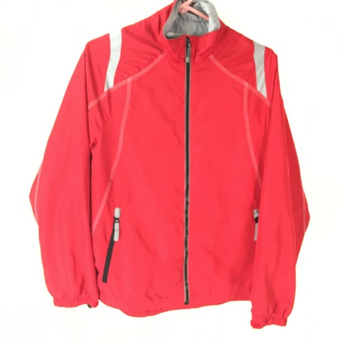 North End Ezem System Womens Long Sleeve Full Zip Red Windbreaker
