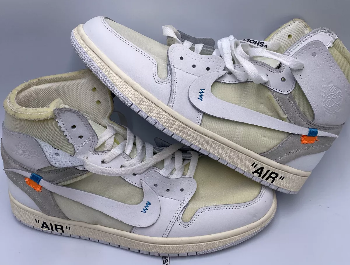 Aj1 x off shop white