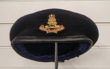 Royal Artillery KINGS CROWN Officers Beret Embroidered Badge Army Military Silk