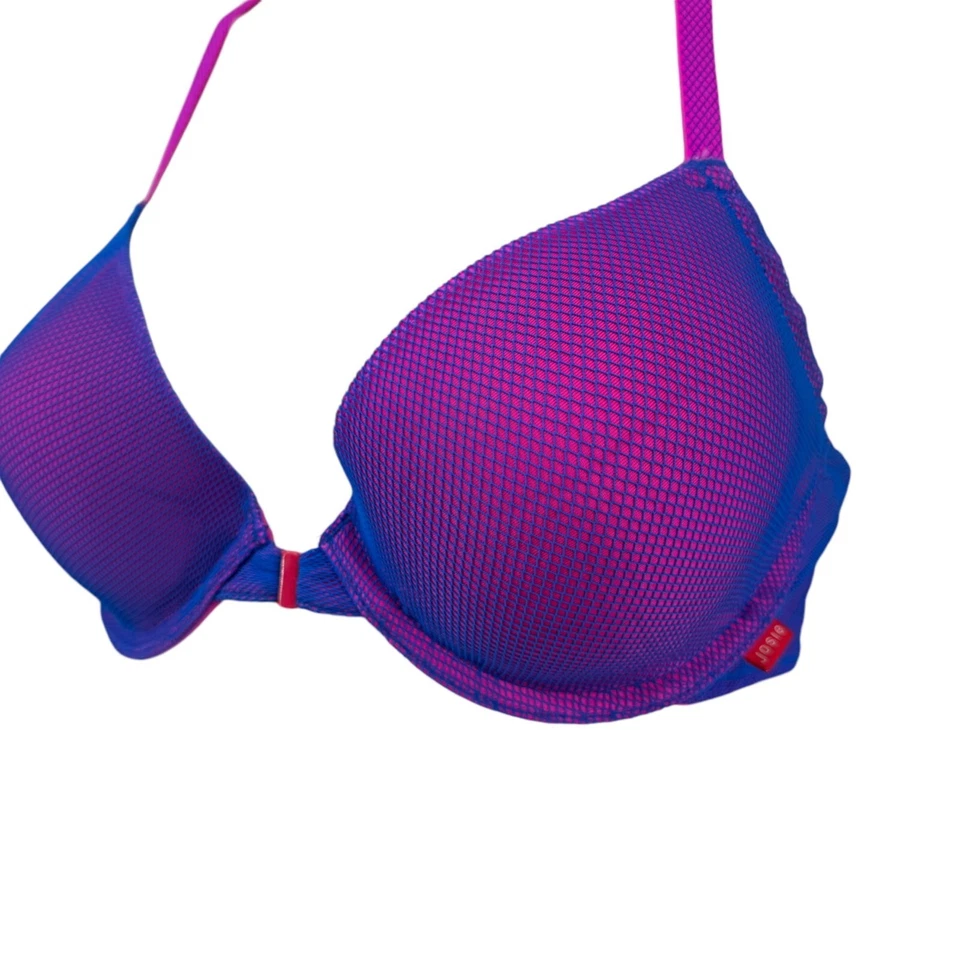 Sutiã Josie Natori Jetset Feminino Roxo T Fecho Frontal Traseiro Underwired Tamanho 34C - Imagem 3 de 4