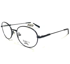 Technolite Flex Kids Eyeglasses Frames TLF8000 NAVY Blue Round Wire 47-17-135