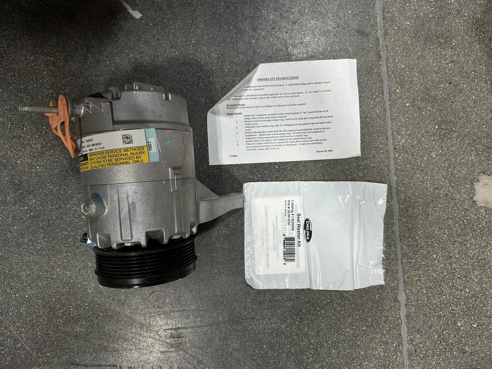 Compresor de aire acondicionado para Buick Lacrosse, Allure 2005-2008 nuevo Delphi CS10073 Foto 4 de 4