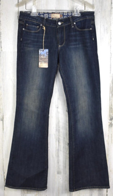 NEW Women's Hollywood Hills Classis Rise Bootcut Paige McKinley Jeans Size 30