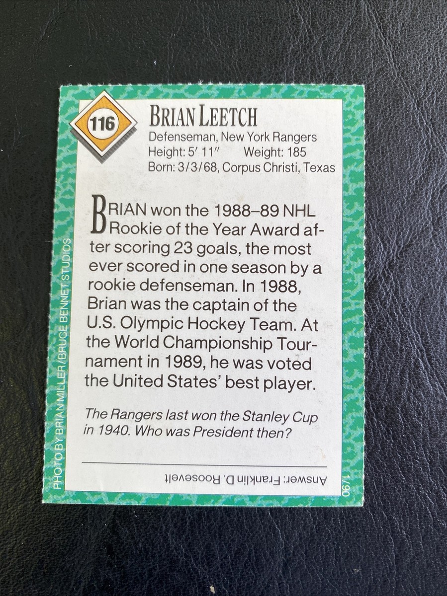 Brian Leetch #116 NY Rangers NHL Sports Illustrated for Kids SI