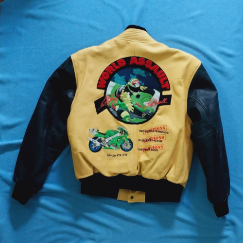 Scott Russell 🇺🇸 /Rob Muzzy Kawasaki Ninja ZX Superbike Embroidered Jacket (M) - Picture 1 of 13