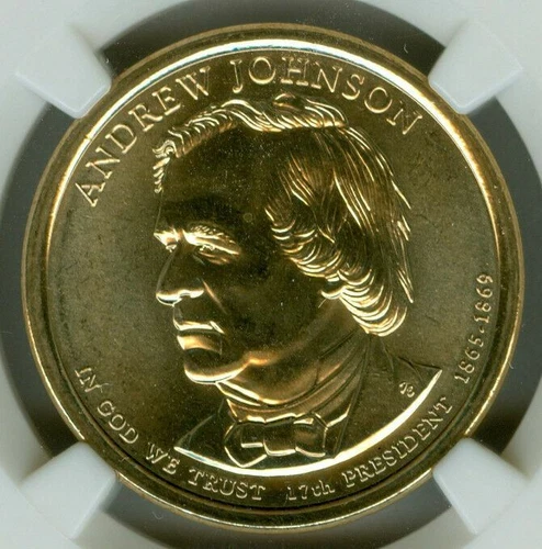 2011 D ANDREW JOHNSON PRES. DOLLAR NGC MS67 *