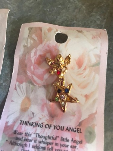 THINKING OF YOU ANGEL Przypinka Przemyślany Mały Anioł ~ DARMOWA WYSYŁKA!    a - Zdjęcie 1 z 4