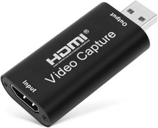 Audio Video Capture Cards - HDMI to USB 2.0 - High Definition 1080p 30fps- Recor