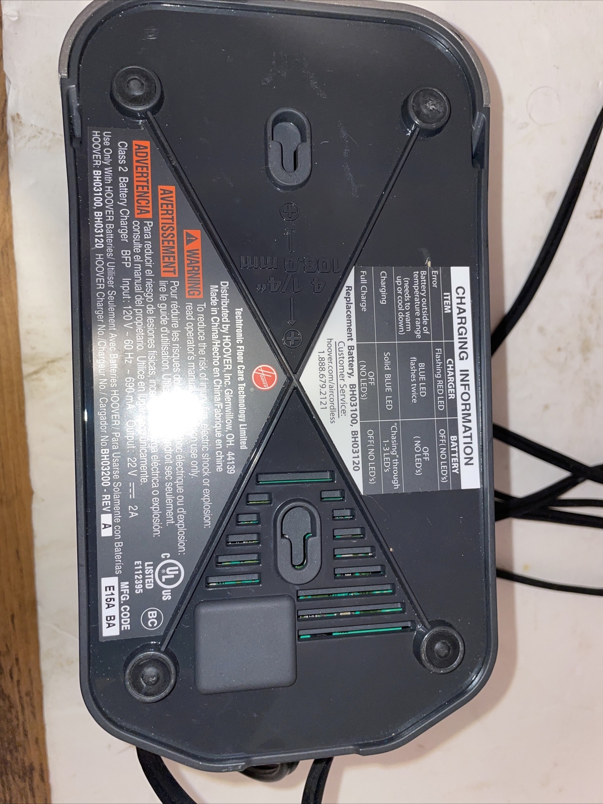 Hoover Air Cordless Vacuum 20v Lithium Life Battery BH03120 and Charger BH03200 eBay