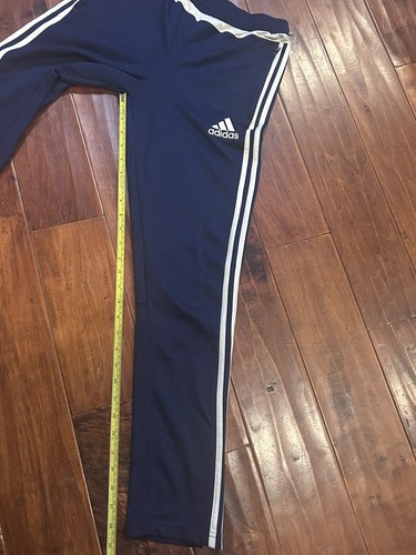 Adidas Youth Navy Athletic Pants Zipper Pockets - Zipper Legs Size Large - Picture 5 of 6
