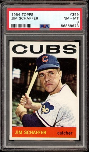 1964 Topps Baseball #359 Jim Schaffer PSA 8 - 第 1/2 張圖片