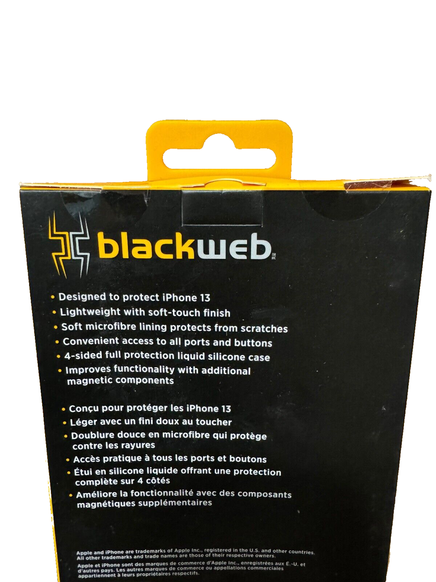 Black web silicone phone case iPhone 13 Mega, Safe Compatible | eBay