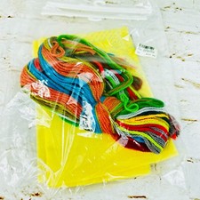 vtg needlework birds pillow kit 18" x 18" on linen