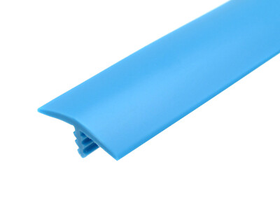 20ft Roll of 3/4'' Baby Blue Galaxian Plastic T-Molding for Arcade, MAME, Cabinet