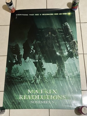 THE MATRIX REVOLUTIONS 27x40 Original Movie Poster Mech Suit