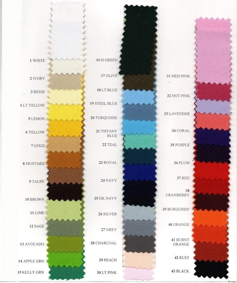 Tablecloth 45"x54", 45"x90", 45"x120", 54"x72", 60"x90", 60"x102", 60x144, 54x96 - Image 2 of 3