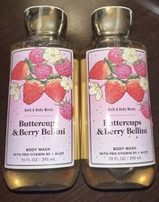 Bath  Body Works Buttercups  Berry Bellini Body Wash set of 2