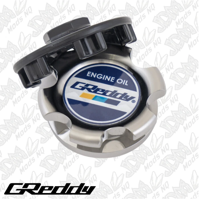GReddy Oil Filler Cap Type-B 02 Silver M32xP3.5 Fits NISSAN/HONDA/SUZUKI — 第 2/4 张图片