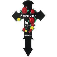 Cemetery Decorations for Grave Dad Mom Cross Grave Site Decorations for Cemet...