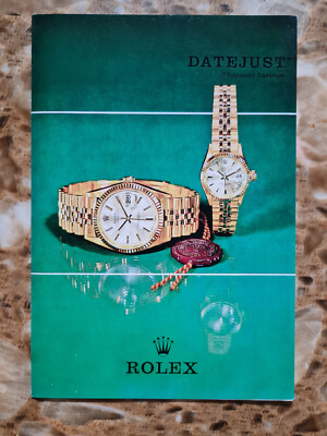 vintage Rolex Datejust 1967 Leaflet english Ref: RC M206710