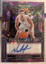 Nate Laszewski Notre Dame Basketball Panini prizm Autograph Rookie Card auto /99