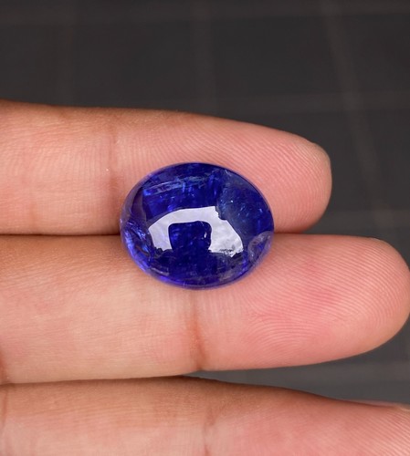 Violet Blue Tanzanite Cabochon, 21.45cts, cabochon for ring, tanzanite cocktail - Picture 2 of 8