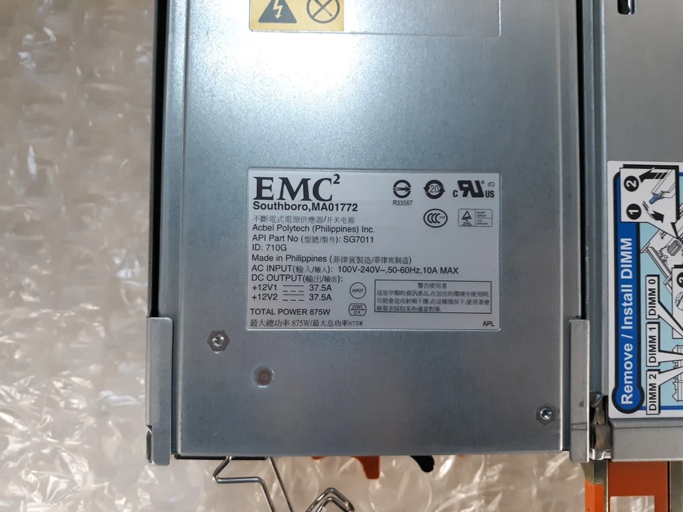 EMC2 STPE 15 VNX5300 SG7011 710G Storage System Processor 303-140-100B - Image 4 of 4