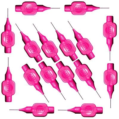 16 Stück TePe pink 0,4mm Interdentalbürsten Zwischenraumbürsten NEU Größe 0