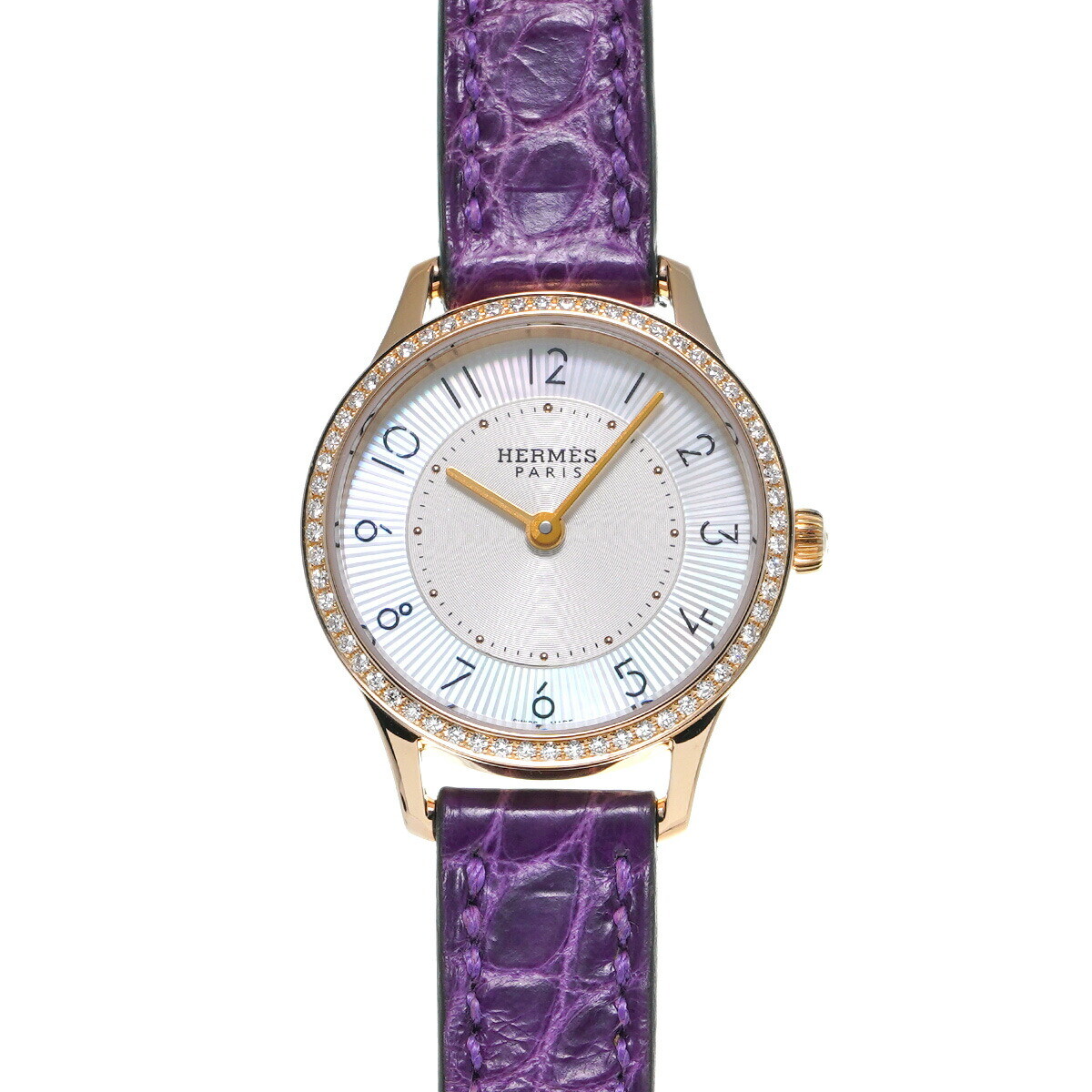 HERMES Slim d'Hermes Bezel Diamond CA2.171 Ladies Watch From Japan