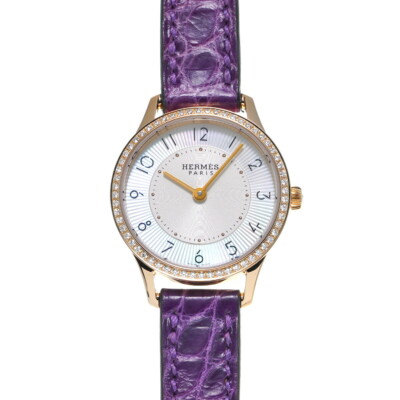 お値下げ♪HERMES腕時計☆ladys HERMES Slim d'Hermes Bezel Diamond CA2.171 Ladies Watch From Japan