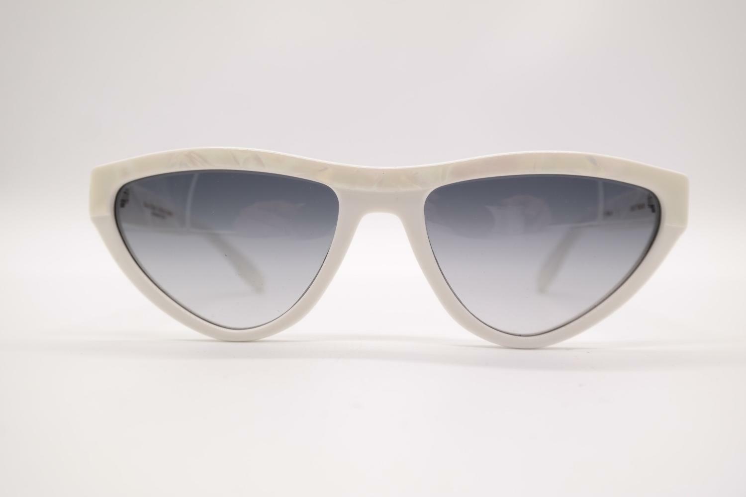 Gafas De Sol Ovaladas Venus Perlmutt Blancas De Vintage