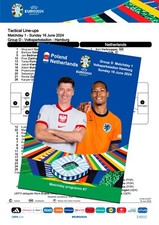 #7 POLAND v NETHERLANDS 16 June 2024 EURO FAN 12 pages + OFFICIAL LINESUP
