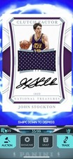 Panini Dunk Digital NT John Stockton Patch Auto 33/99 🔥🔥🔥 *Read*