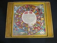 Ancien jeu double face: Damier + Jeu de l'Oie