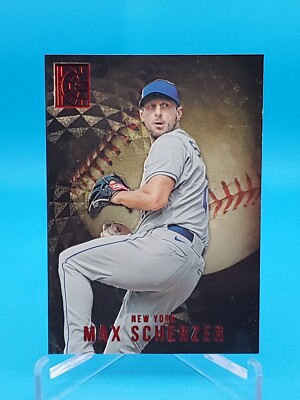 Max Scherze 2022 Panini Capstone #197 Luxury Suite Red Parallel - New York Mets