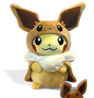 Eevee Poncho Pikachu Plush Toy Pokemon Center Original NEW