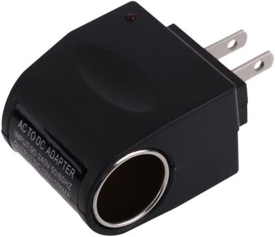Black AC DC Converter Outlet Power Supply AC 110V - 220V to car DC 12V Replac...