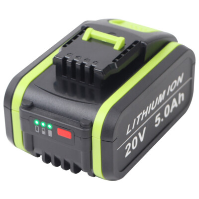 20 Volt MAX 5.0Ah Battery Li-ion For WORX 20V WA3553 WA3551 WA3572 LED Batteries