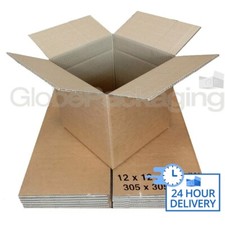 10 DOUBLE WALL Cardboard Storage Boxes 12x12x12" 24HRS!