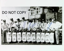 1961 RYDER CUP TEAM Signed 8x10 RP Photo !! Arnold Palmer & Billy Casper