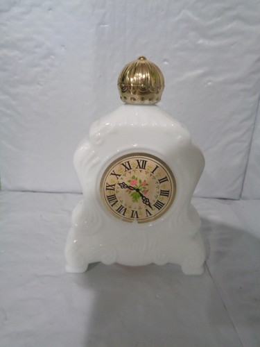 Vintage Avon - Mantle Clock - Cologne Bottle - White - Picture 1 of 2