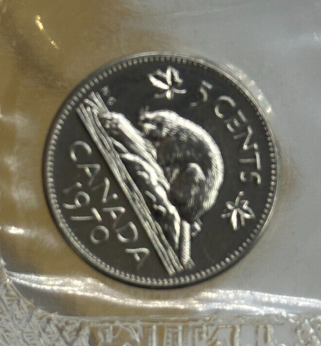1970 Canada Proof Like Uncirculated 6 Coin RCM Mint Set w/ Envelope & Cello - Picture 10 of 16
