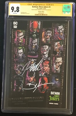 BATMAN THREE JOKERS #3 PREMIUM EDITION CGC 9.8 SIGNED BRAD ANDERSON/JASON FABOK