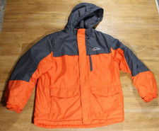 Mountain Xpedition Youth Jacket Coat XXL 18 Hooded Zip Gray Orange