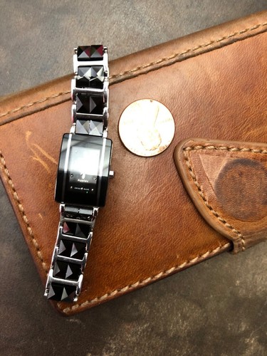 Ladies Rado Jubile Sapphire 153.0383.3 Black Hi Tech Ceramics Quartz Watch Rare - Picture 6 of 7