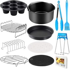 YINGRACE Air Fryer Accessories 7 Inch, 12PCS General Air Fryers Accessory Set