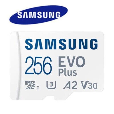 256GB Samsung EVO Plus Micro SD Speicherkarte SDXC U3 A2 V30 Class 10 130MB/s