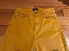 Seven for all mankind ladies size 24 mustard skinny stretch jeans pants — photo 2